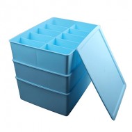 梦思源衣柜抽屉塑料盒 易分类有盖储物盒三件套